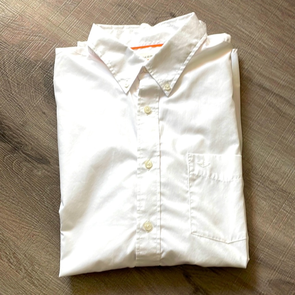 Dockers Mens long sleeve white dress shirt